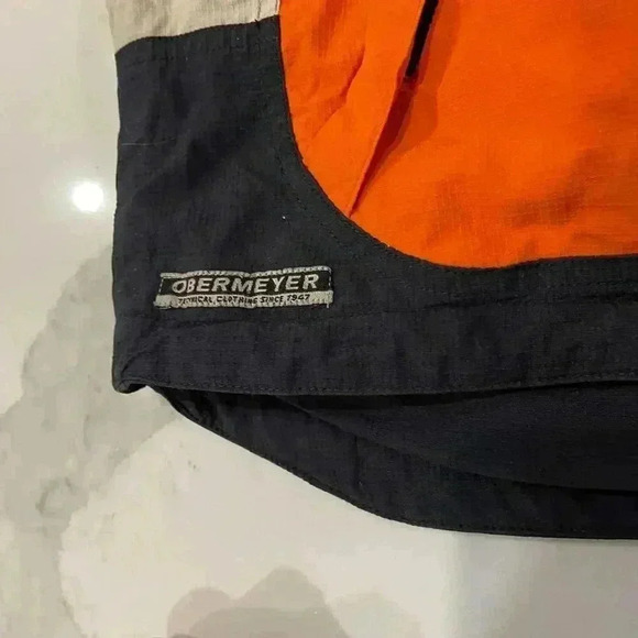Obermeyer Ski Jacket Snowboard Lined Insulated Full Zip Orange Men's Large Coat - Picture 3 of 8
